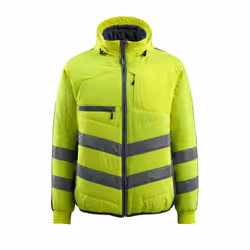 MASCOT 15515-249-17010, Veste, Homme, Marine, Jaune, XXL, Polyester, 365 g/m²