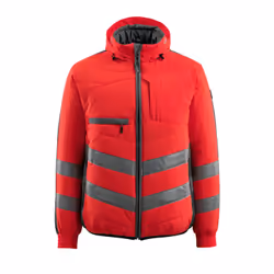 MASCOT 15515-249-22218, Veste, Homme, Anthracite, Rouge, 4XL, Polyester, 365 g/m²