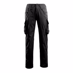 MASCOT 16179-230-09-C52L82, Pantalons, unisexe, Noir, 7 pochettes, Oeko-Tex® Standard 100, Coton, Polyester