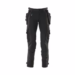 MASCOT 17031-311-09, Pantalons, unisexe, Noir, Elastane, Nylon, 235 g/m², 8%