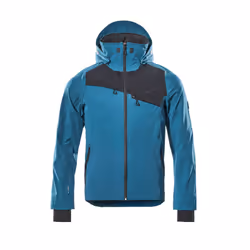 MASCOT 17001-411-4409 Outer Shell Jacket, Veste, unisexe, Noir, Bleu, S, 5 pochettes, Oeko-Tex® Standard 100 EN 343 3/3