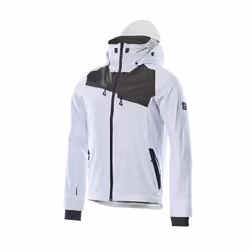MASCOT 17001-411-0618 Outer Shell Jacket, Veste, unisexe, Anthracite, Blanc, XS, 5 pochettes, 5 pochettes