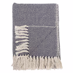 Bloomingville Barry Plaid, Blue, Coton recyclé