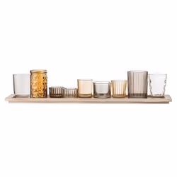 Bloomingville 27404487, 10 pièce(s), Verre, Marron