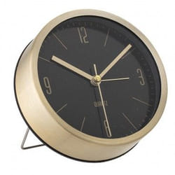 Bloomingville 82040233 Horloge murale et de table Horloge mécanique Rond Noir, Or
