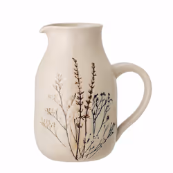 Bloomingville 82047394, Carafe, 1,5 L, Naturel, Grès, 12 cm, 195 mm