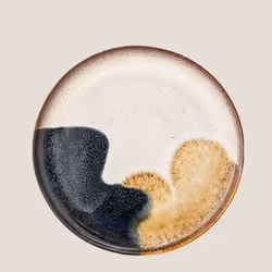 Bloomingville 82046906, Noir, Marron, Sable, Motif, Rond