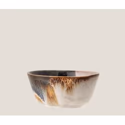 Bloomingville 82046910, Noir, Marron, Sable, Motif, Rond