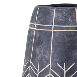 Bloomingville Mahi vase Vase rond Vitrocéramique Noir