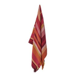 Bloomingville Amra plaid 150 x 130 cm Coton Rouge