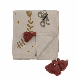 Bloomingville 82054189 plaid 160 x 130 cm Coton Marron