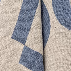 Bloomingville Agno Plaid, Blue, Coton recyclé