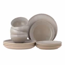 Bloomingville 82060575, 4 personne(s), Grès, Gris, Nordic, Taupe, 12 pièce(s)