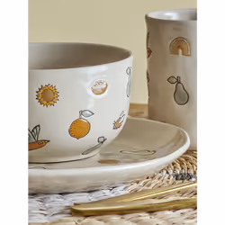 Bloomingville 82060925 kit de vaisselle 3 pièce(s) Grès Blanc