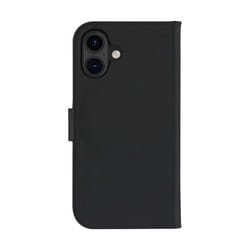 Étui Folio 2 en 1 - DBRAMANTE1928 - iPhone 16 Plus - Compatible MagSafe - Cuir Noir - Coque Détachable