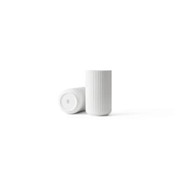 Lyngby Porcelain H25 vase Vase cylindrique Porcelaine Blanc