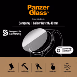 PanzerGlass Samsung Galaxy Watch 6 Classic 43mm Transparent Verre trempé, Polyéthylène téréphthalate (PET) - Vue supplémentaire 5