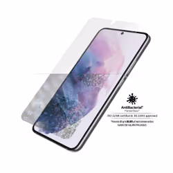 PanzerGlass 7293, Samsung, Samsung - Galaxy S22, Application à sec, Résistant aux rayures, Résistant aux chocs, Anti-bactérie ...