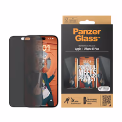 PanzerGlass Privacy Screen Protector iPhone 2023 6.7 Ultra-Wide Fit Protection d'écran transparent Apple 1 pièce(s)