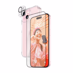PanzerGlass B1172+2809, Apple, Apple - iPhone 15, Application à sec, Résistant aux chocs, Transparent, 1 pièce(s)