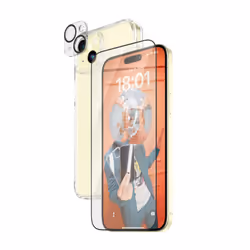 PanzerGlass B1174+2811, Apple, Apple - iPhone 15 Plus, Application à sec, Résistant aux chocs, Transparent, 1 pièce(s)