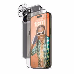 PanzerGlass B1175+2812, Apple, Apple - iPhone 15 Pro Max, Application à sec, Résistant aux chocs, Transparent, 1 pièce(s)