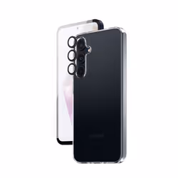 PanzerGlass SAFE. by 3-in-1 Samsung New A34 5G, Samsung, Samsung - Galaxy A35 5G, Application à sec, Résistant aux rayures, R ...