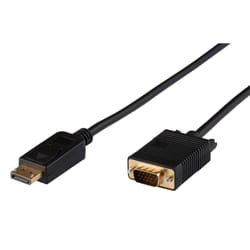 Microconnect DP-VGA-MM-200 câble vidéo et adaptateur 2 m DisplayPort VGA (D-Sub) Noir