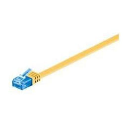 Microconnect V-UTP6A03Y-FLAT câble de réseau Jaune 3 m Cat6a U/UTP (UTP)