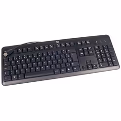HP 672647-033, Taille réelle (100 %), Avec fil, USB, Clavier à membrane, QWERTY, Noir