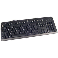 HP 672647-043 clavier USB QWERTZ Allemand Noir