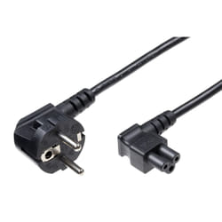 Microconnect PE010830A câble électrique Noir 3 m Coupleur C5 CEE7/7