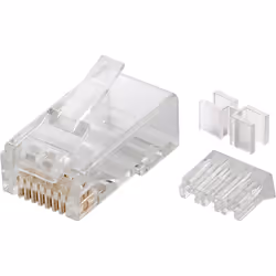 Microconnect KON505-10, RJ45, Translucide, Cat6, 10 g, 72 mm, 67 mm