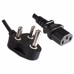 Microconnect PE010418INDIA, 1,8 m, Prise d'alimentation type D, Coupleur C13, 250 V, 6 A