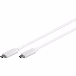 Microconnect USB3.1CC05W, 0,5 m, USB C, USB C, USB 3.2 Gen 2 (3.1 Gen 2), Mâle/Mâle, Blanc