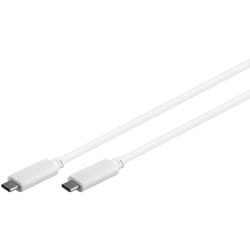Microconnect USB3.1CC05W câble USB 0,5 m USB 3.2 Gen 2 (3.1 Gen 2) USB C Blanc