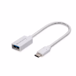 Microconnect USB3.1CAF02W, 0,2 m, USB C, USB A, USB 3.2 Gen 1 (3.1 Gen 1), Mâle/Femelle, Blanc