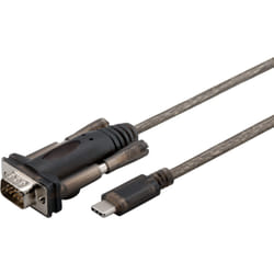 Microconnect USB3.1CRS232 câble Série Noir 1 m USB C DB9