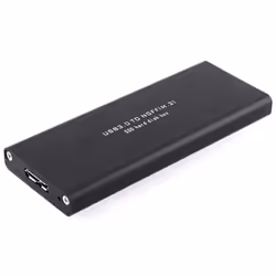 CoreParts MSUB4300, Boîtier disque dur/SSD, M.2, SATA, Échange à chaud, Connectivité USB, Noir