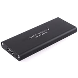 CoreParts MSUB4300 Boîtier de disques de stockage Boîtier disque dur/SSD Noir M.2
