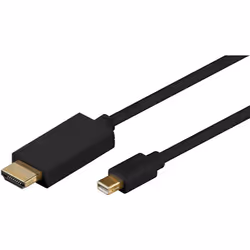 Microconnect MDPHDMI1B, 1 m, Mini DisplayPort, HDMI Type A (Standard), Mâle, Mâle, Droit