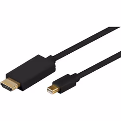 Microconnect MDPHDMI2B, 2 m, DisplayPort, HDMI Type A (Standard), Mâle, Mâle, Or