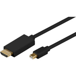 Microconnect MDPHDMI2B câble vidéo et adaptateur 2 m DisplayPort HDMI Type A (Standard) Noir