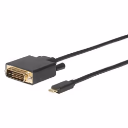 Microconnect USB3.1CDVI18B, 1,8 m, USB Type-C, DVI-D, Mâle, Mâle, Or
