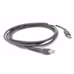 Zebra CBA-U21-S07ZBR, Noir, 2,1 m, USB, EAS, Mâle, Mâle