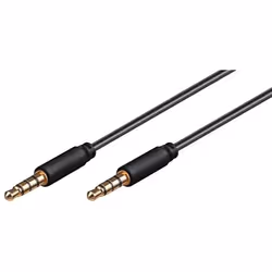 Microconnect IPOD016, 3,5mm, Mâle, 3,5mm, Mâle, 2 m, Noir