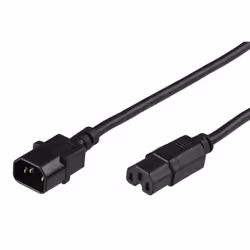 Microconnect PE011405, 0,5 m, Coupleur C14, Coupleur C15, H05V2V2-F, 250 V, 10 A