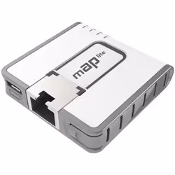 Mikrotik mAP lite, 10,100 Mbit/s, 2,4 GHz, IEEE 802.11b, IEEE 802.11g, IEEE 802.11n, IEEE 802.3af, IEEE 802.3at, 1MBit/s -96  ...