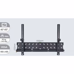 Vivolink VLMW4065T, Mur, 65 kg, Noir, 200 x 200 mm, 600 x 400 mm, 200 x 200 mm