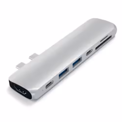 Satechi ST-CMBPS station d'accueil USB 3.2 Gen 1 (3.1 Gen 1) Type-C Argent